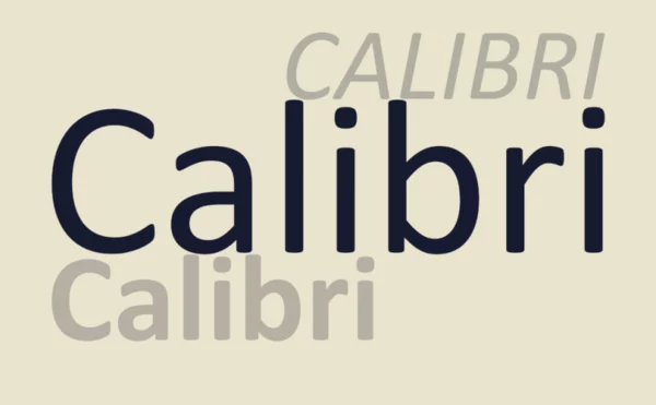 Шрифт Calibri