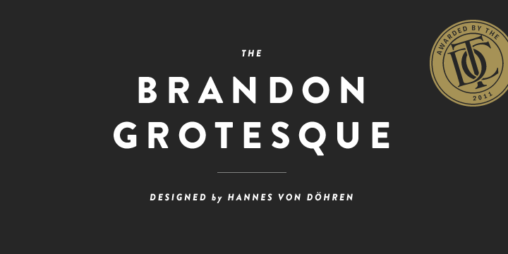 Шрифт Brandon Grotesque
