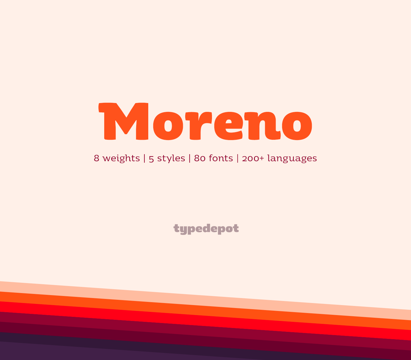 Шрифт Moreno