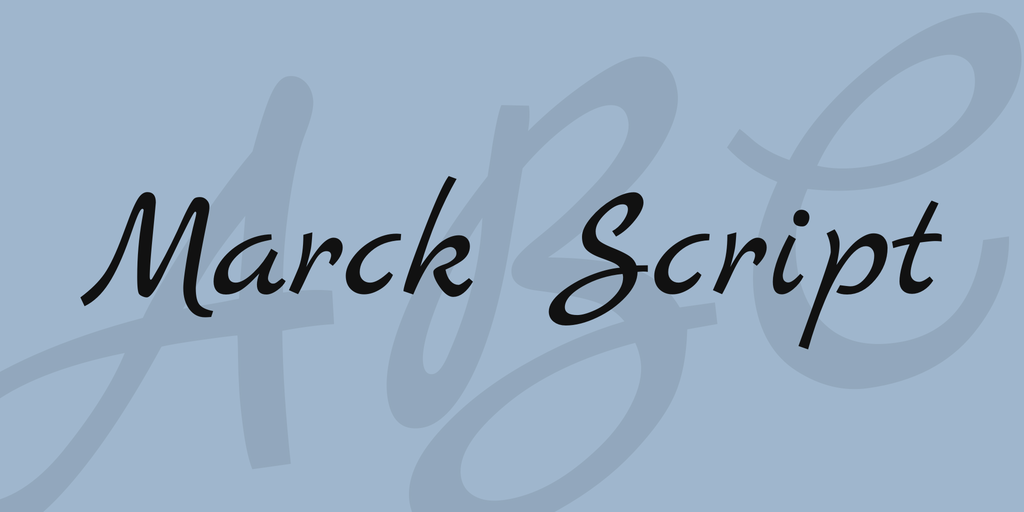 Шрифт Marck Script