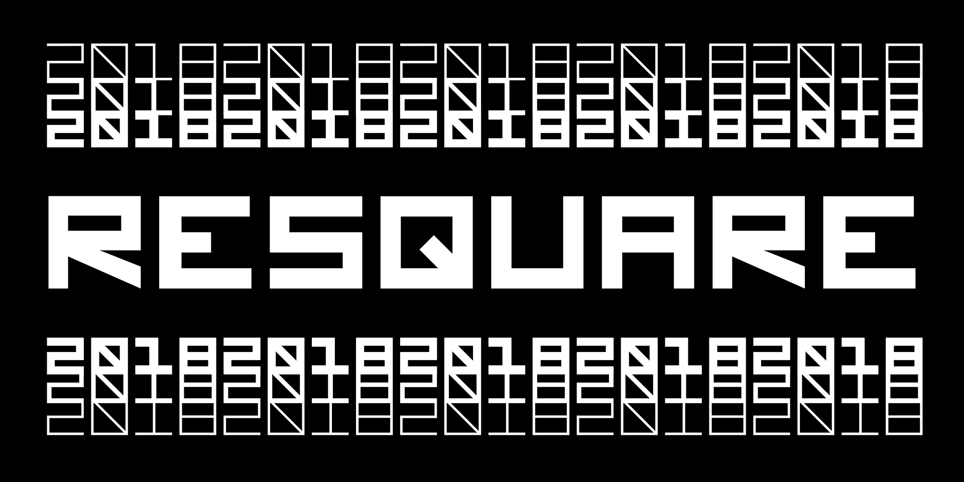 Шрифт ReSquare