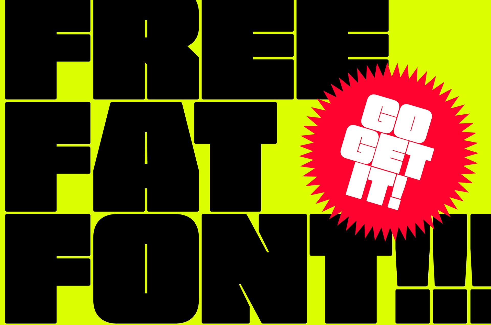 Шрифт Free Fat Font