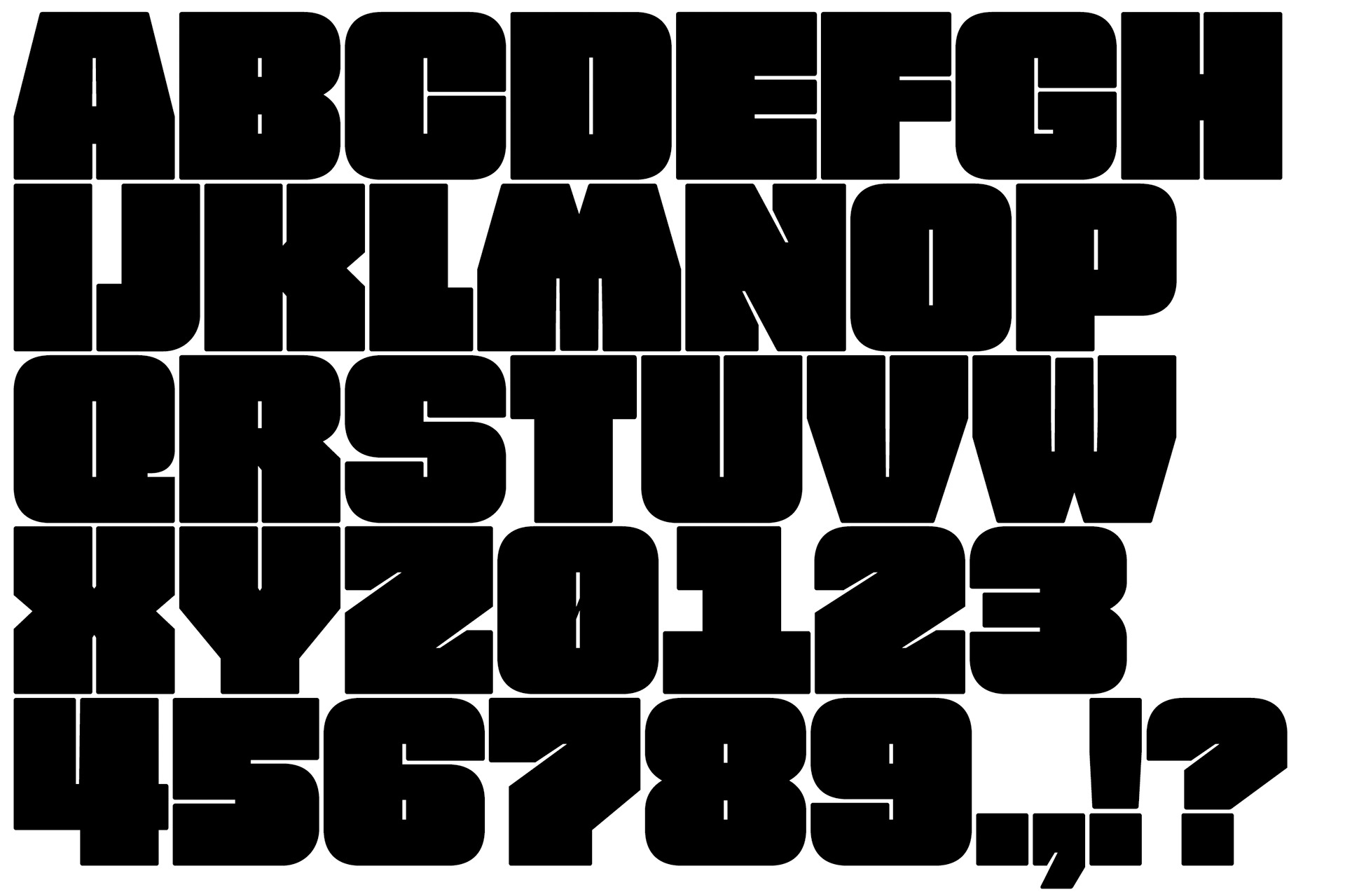 Free Fat Font