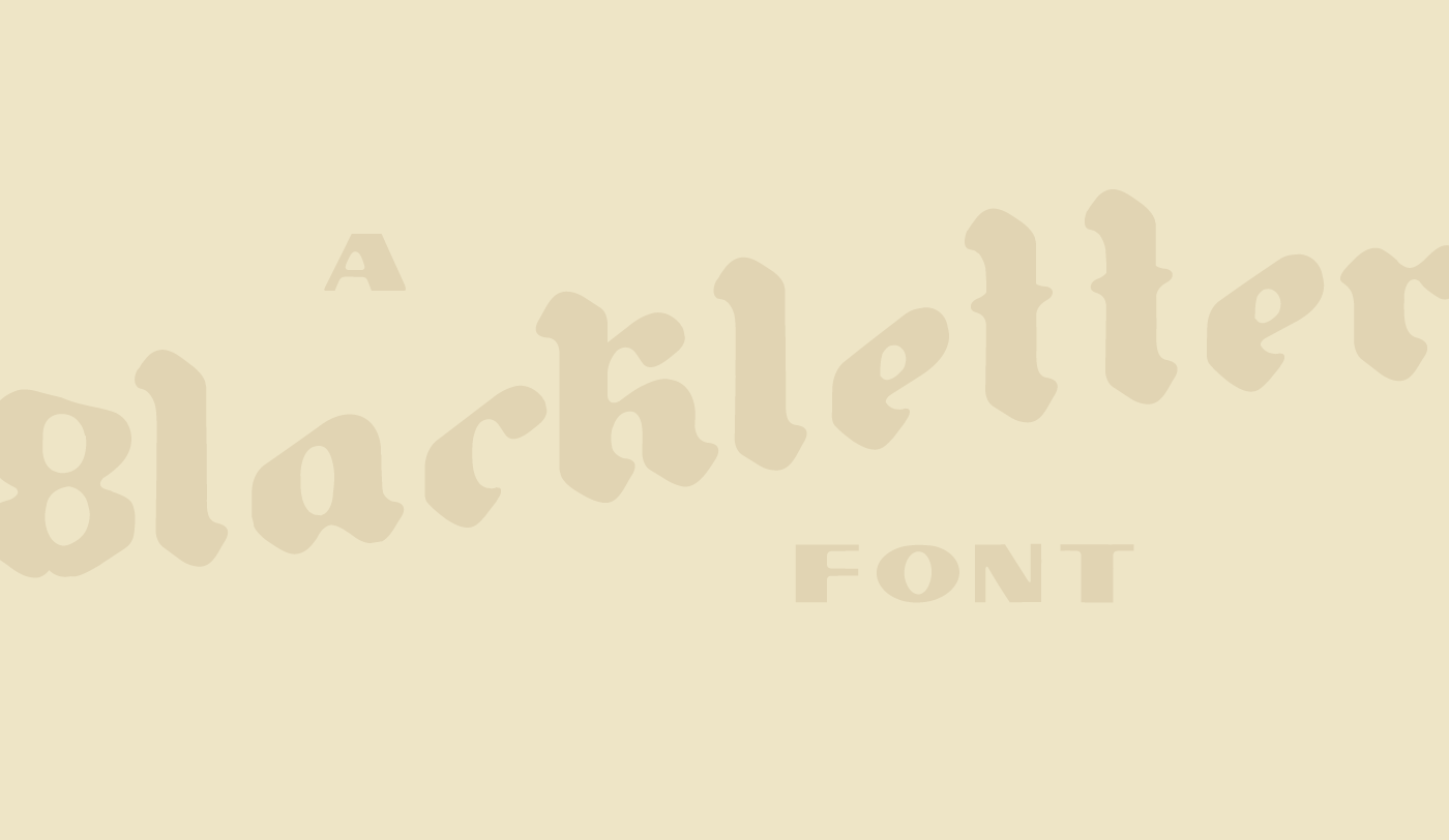 Gutenberg Blackletter & Pilsner