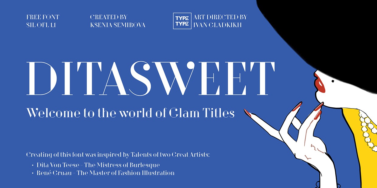 Шрифт Dita Sweet