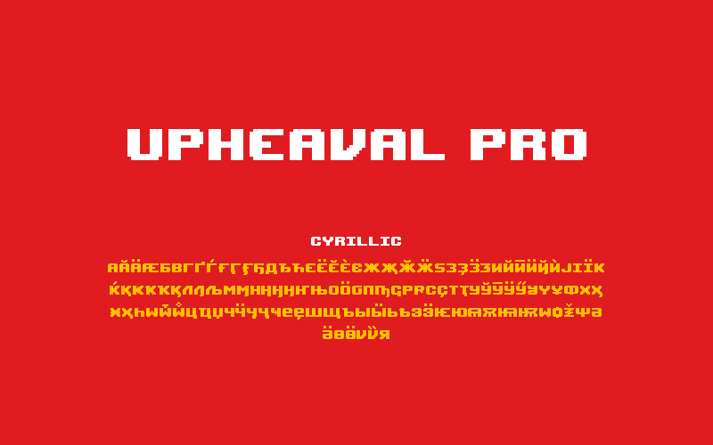Шрифт Upheaval Pro