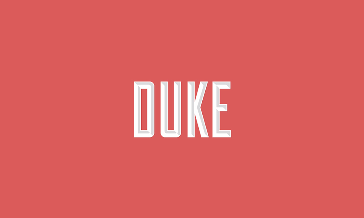 Шрифт Duke