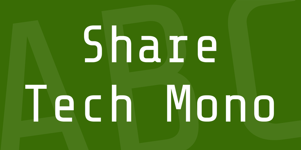 Шрифт Share Tech Mono