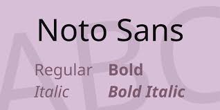 Шрифт Noto Sans