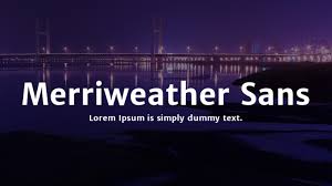 Шрифт Merriweather Sans