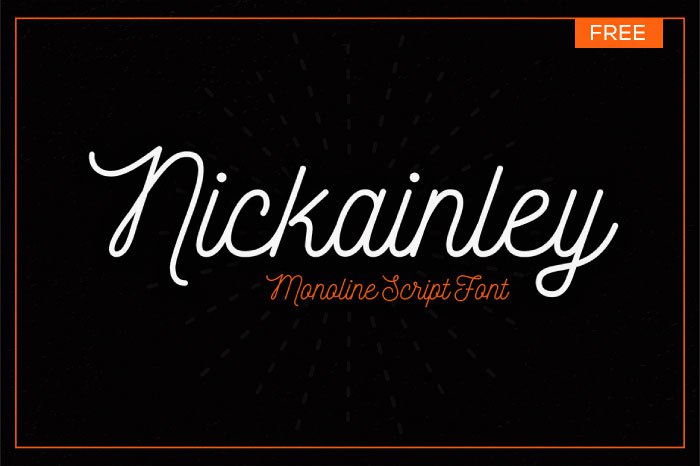 Шрифт Nickainley