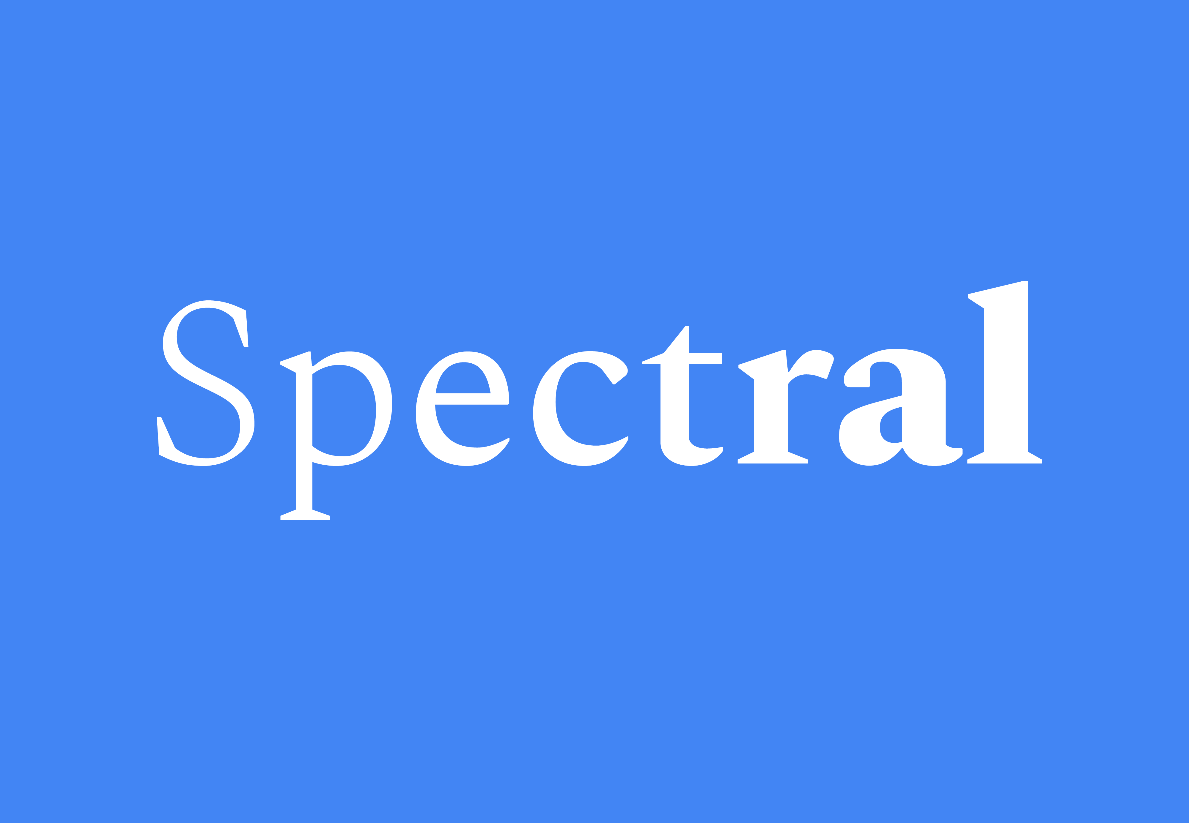 Шрифт Spectral