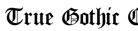 Шрифт True Gothic