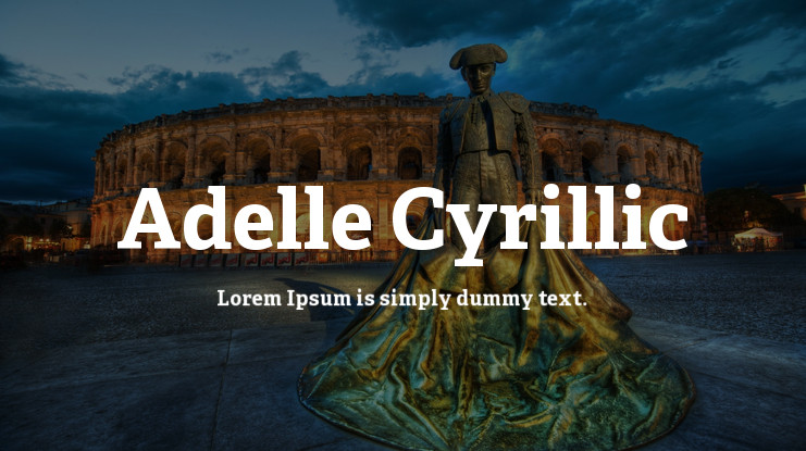 Шрифт Adelle Cyrillic