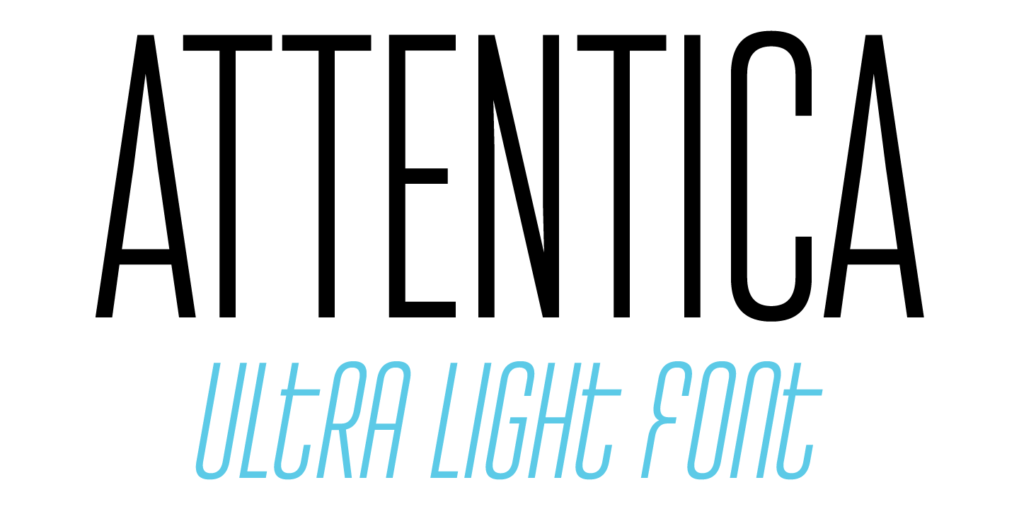 Шрифт Attentica 4F