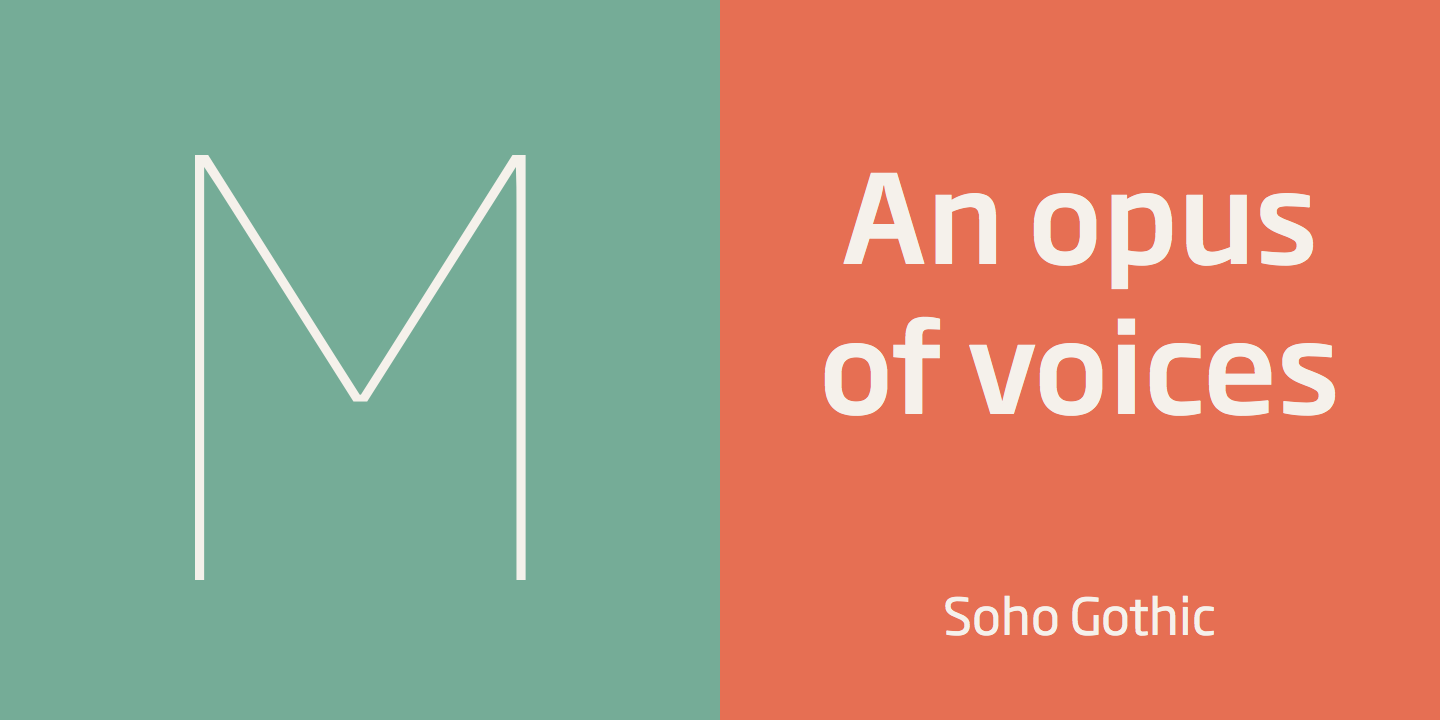 Шрифт Soho Pro