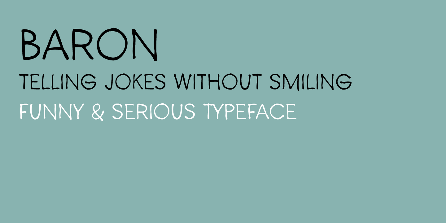 Шрифт Baron Neue