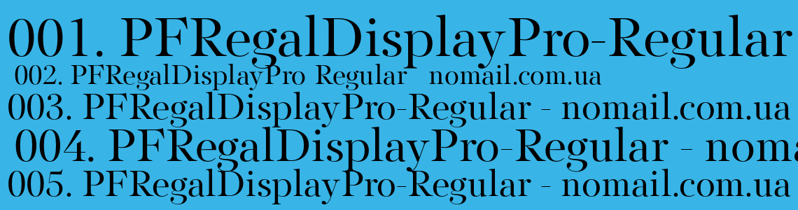 PF Regal Display Pro