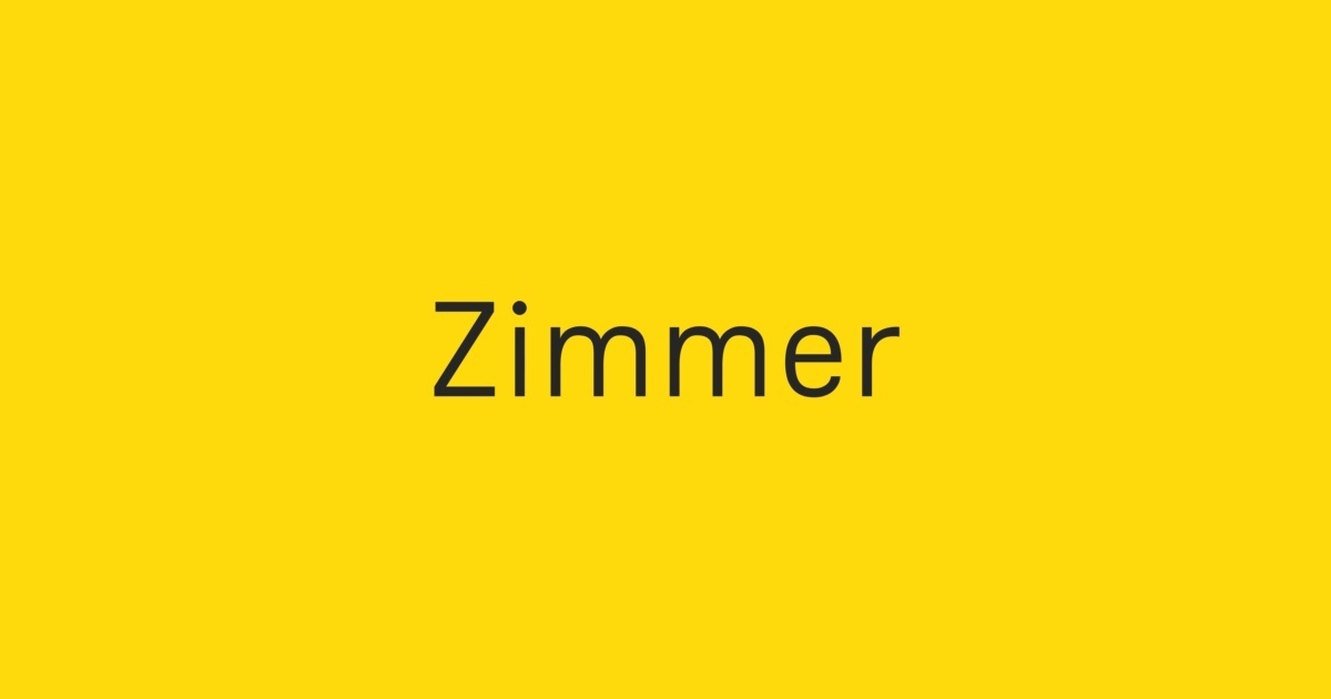 Шрифт Zimmer