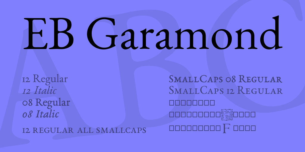 Шрифт EB Garamond