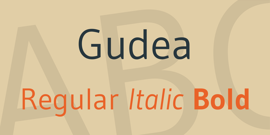 Шрифт Gudea