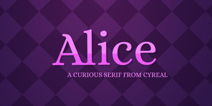 Шрифт Alice