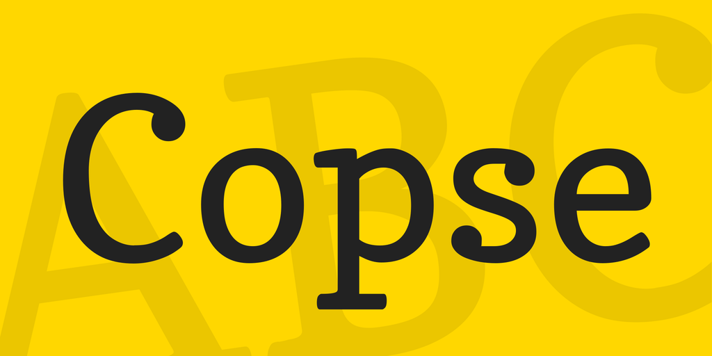 Шрифт Copse