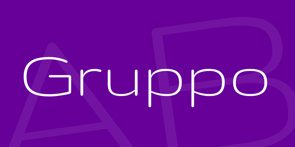 Шрифт Gruppo
