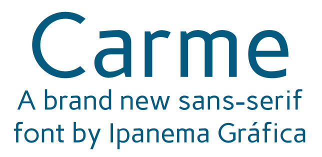Шрифт Carme