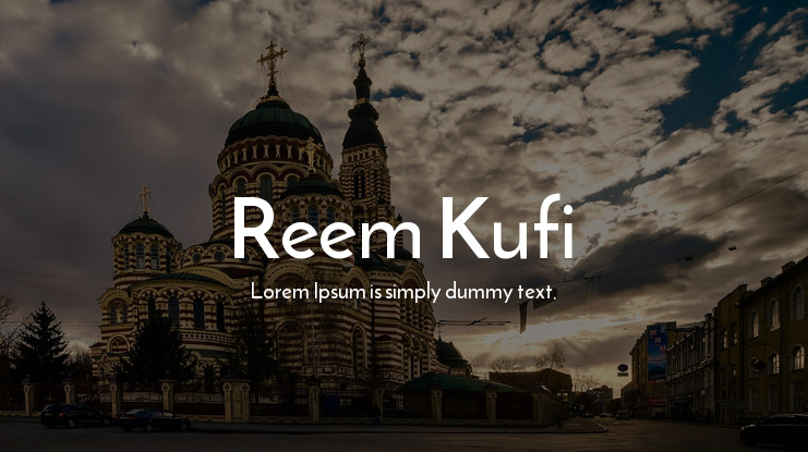 Шрифт Reem Kufi