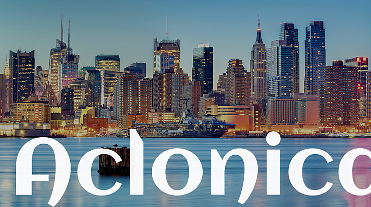 Шрифт Aclonica