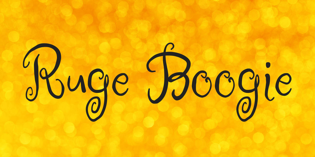 Шрифт Ruge Boogie