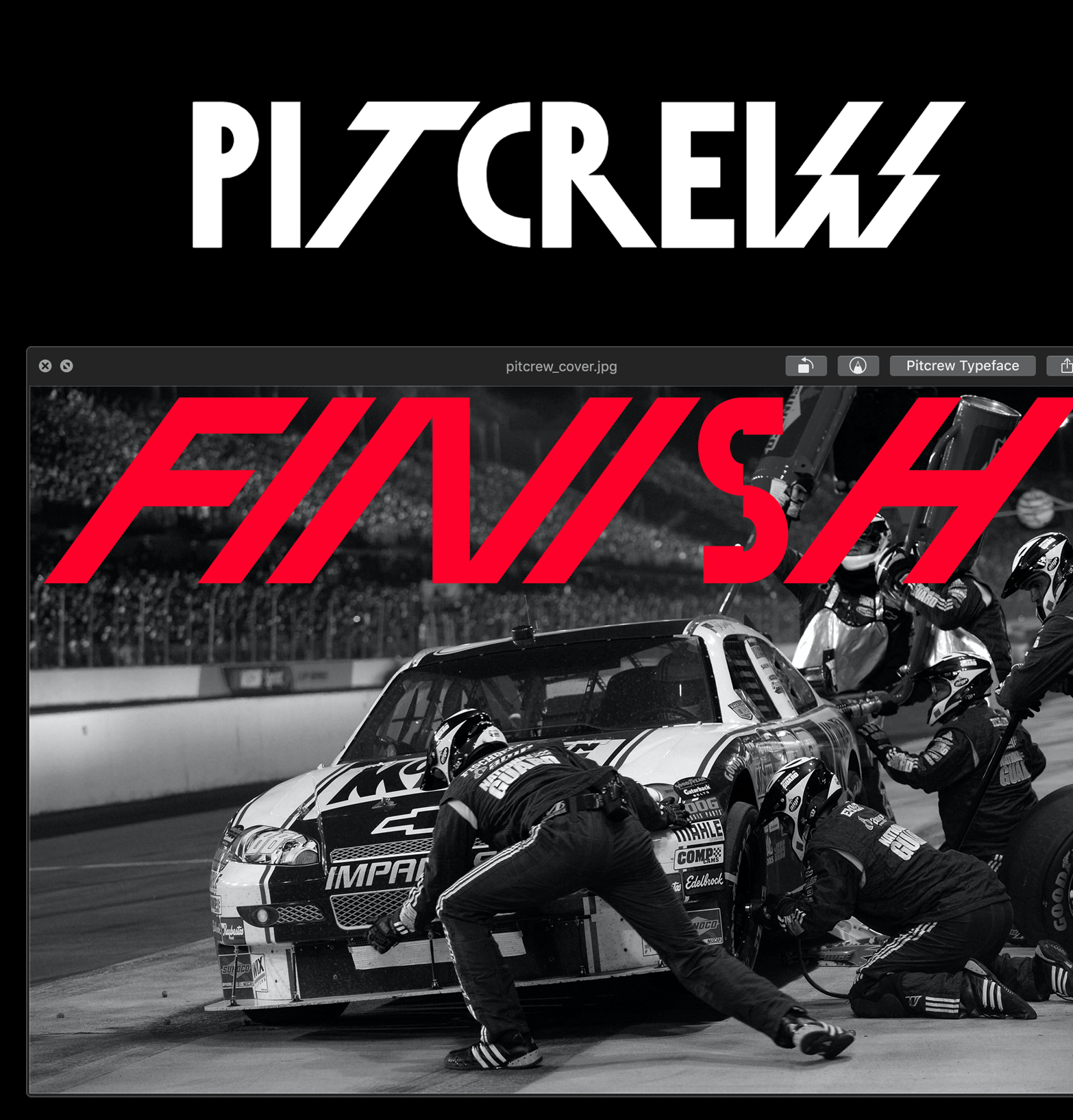 Шрифт Pitcrew
