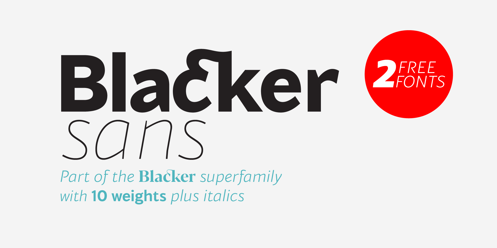 Шрифт Blacker Sans