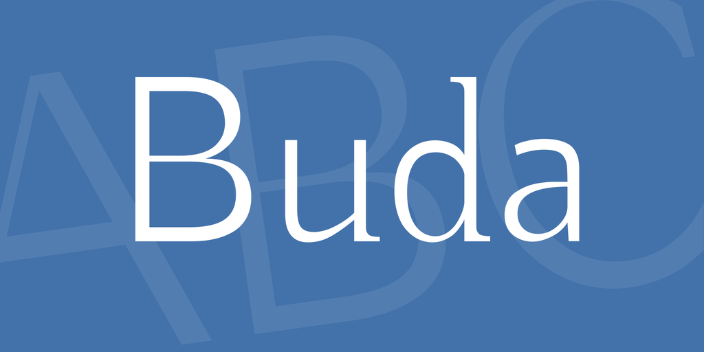 Шрифт Buda