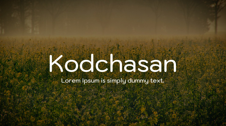 Шрифт Kodchasan