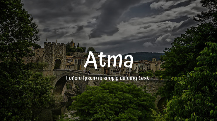 Шрифт Atma