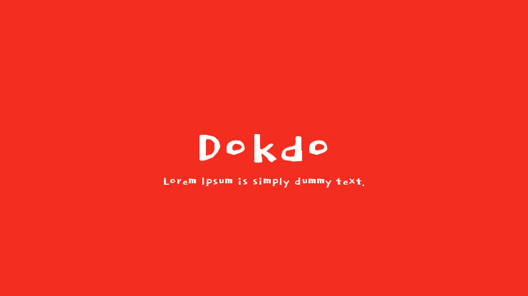 Шрифт Dokdo