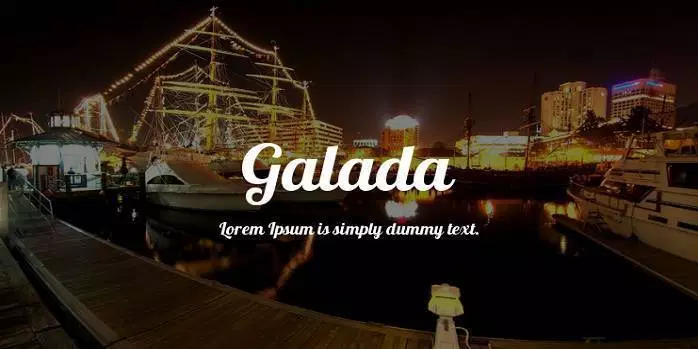 Шрифт Galada