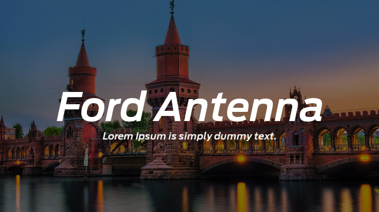 Шрифт Ford Antenna