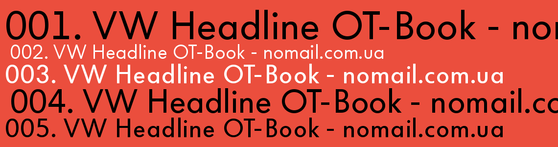 Шрифт Volkswagen Apps