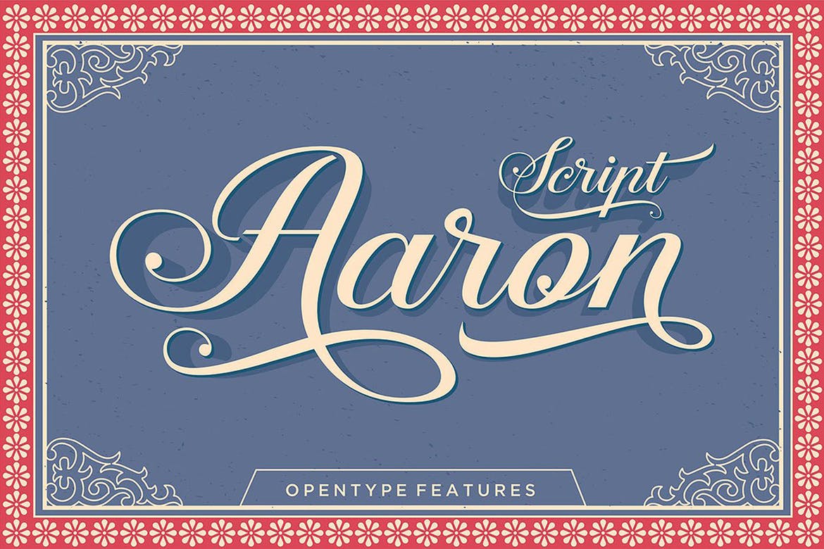 Шрифт Aaron Script
