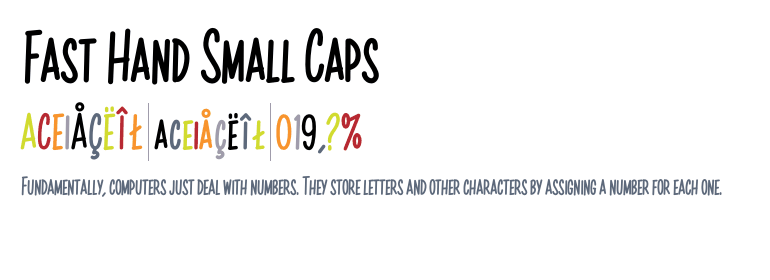 Шрифт Fasthand