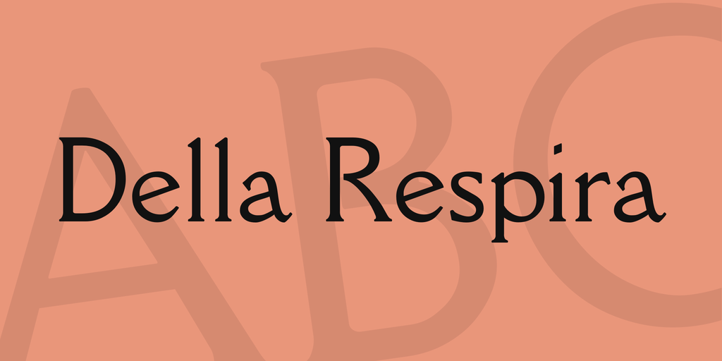 Шрифт Della Respira