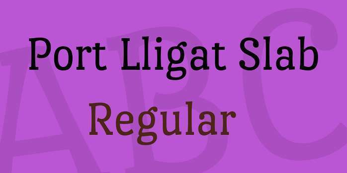 Шрифт Port Lligat Slab