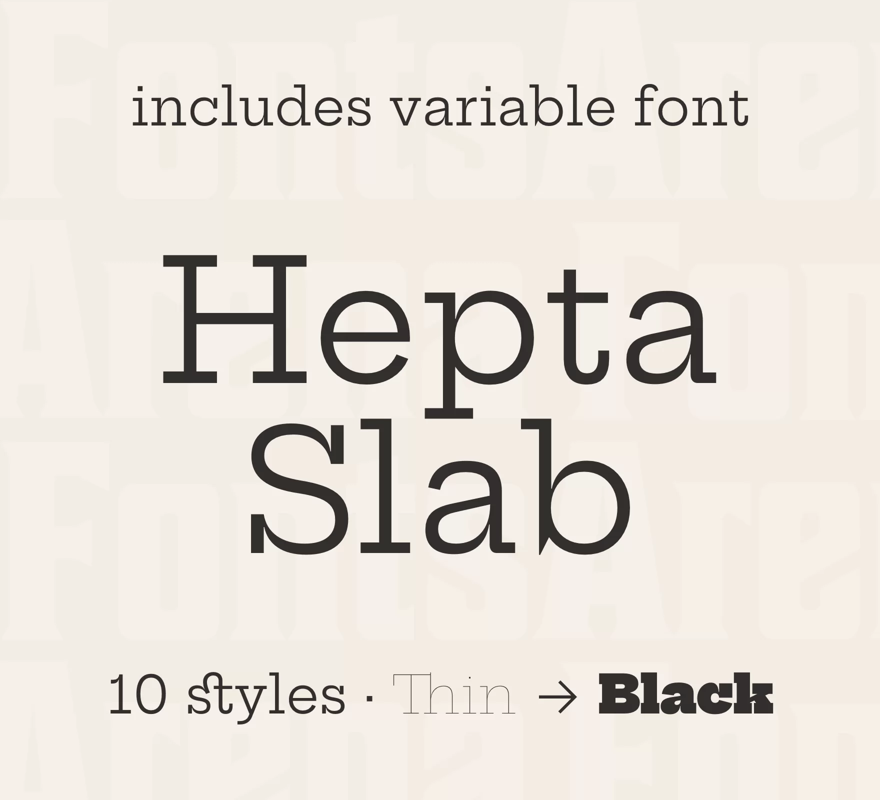 Шрифт Hepta Slab