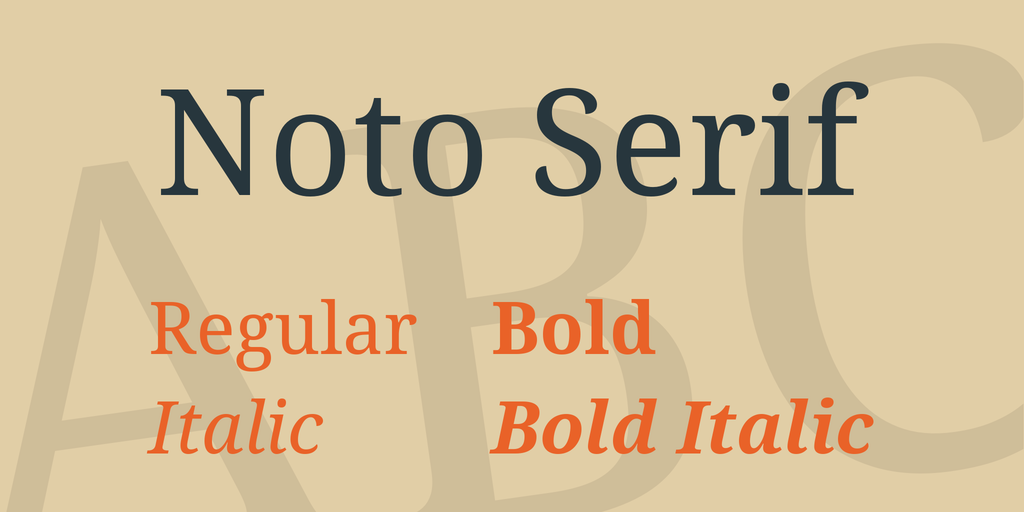 Шрифт Noto Serif TC