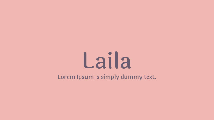 Шрифт Laila