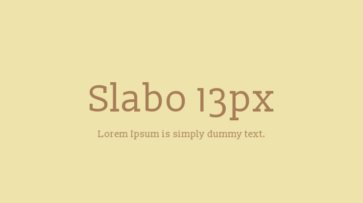 Slabo 13px