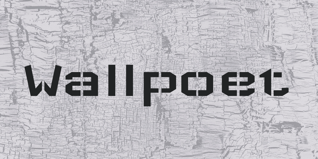 Шрифт Wallpoet